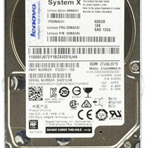 IBM 00NA241 600 GB Hard drive – 2.5″ Internal – SAS 12Gb/s Refurbished