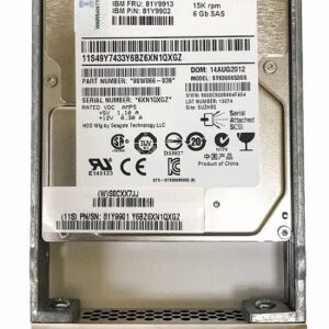 IBM 81Y9913 300 GB Hard drive – 2.5″ Internal – SAS – 6Gb/s Refurbished