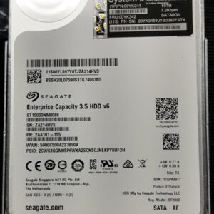 Lenovo 00YK342 10Tb 7200Rpm 3.5Inch Sata 6Gbps NL Hot Swap Hdd