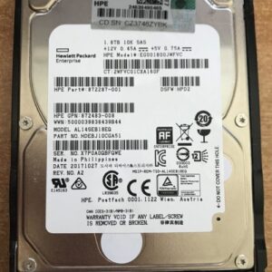 HPE 872287-001 1.8 TB Hard drive – 2.5″ Internal – SAS 12Gb/s New F/s