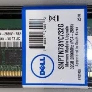 Dell TN78Y 32GB PC4-21300 Ddr4-2666Mhz 2RX4 Ecc