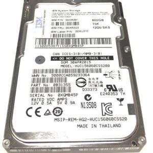 IBM 00MJ310 600 GB Hard drive – 2.5″ Internal – SAS 12Gb/s Refurbished