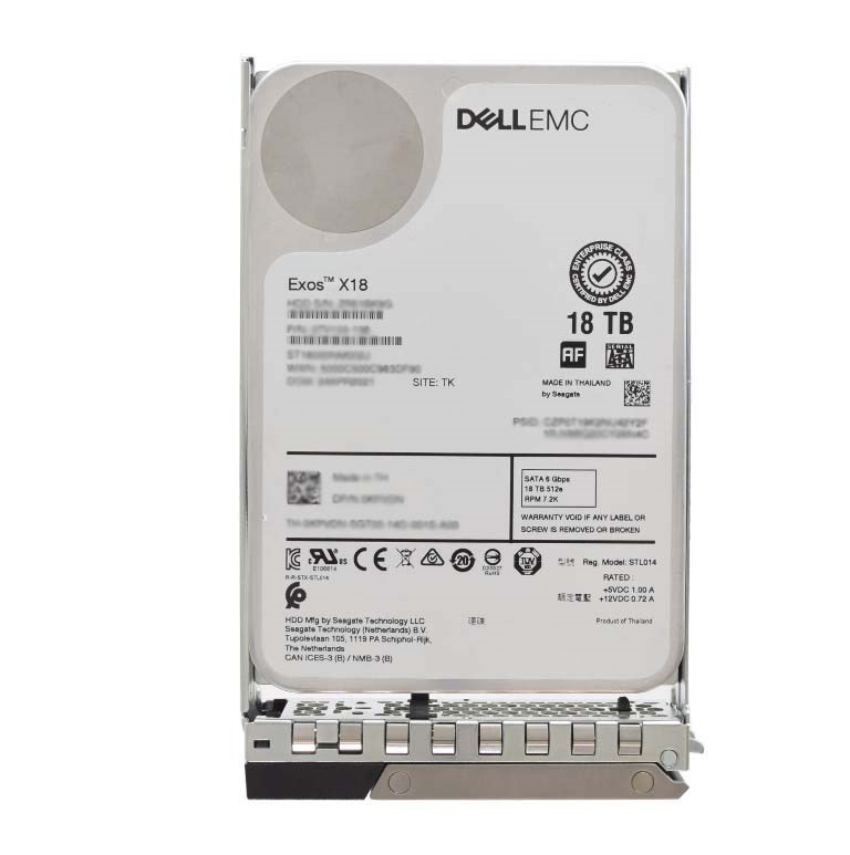 Dell RWN27 18TB 7.2K RPM SATA 6Gbps 512e 3.5in Hot-plug Hard Drive with 14G kit