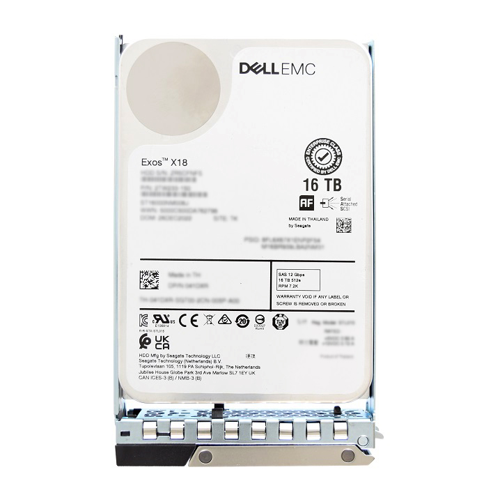Dell EMC 19MP7 16TB 7K RPM SAS 12Gbps 512e 3.5in Hot-plug Hard Drive with 14G Kit